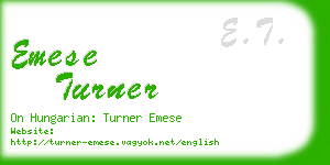 emese turner business card